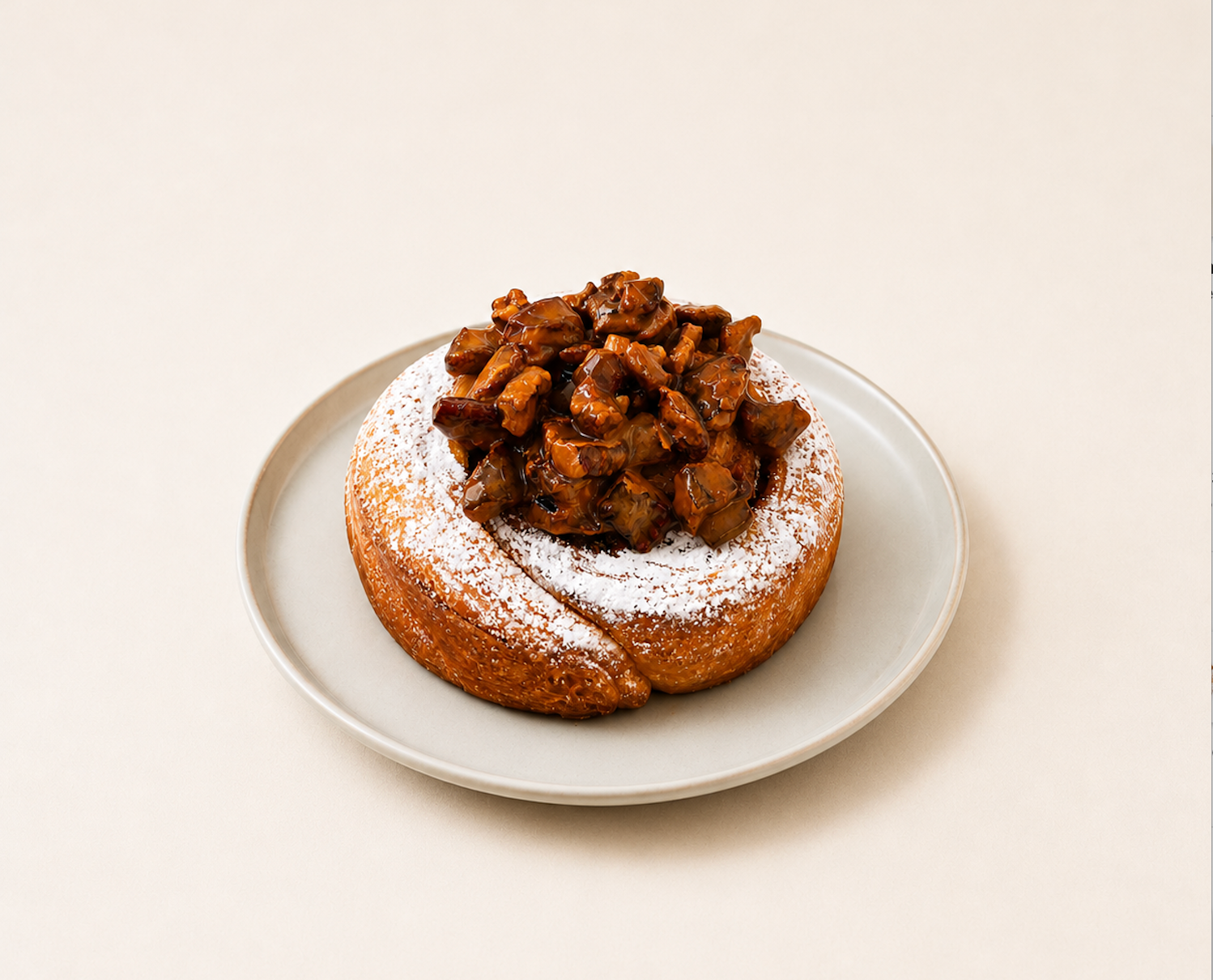 Pecan Pie Croissant Roule with pastry cream, soft caramel and caramelised pecans – Sivako
